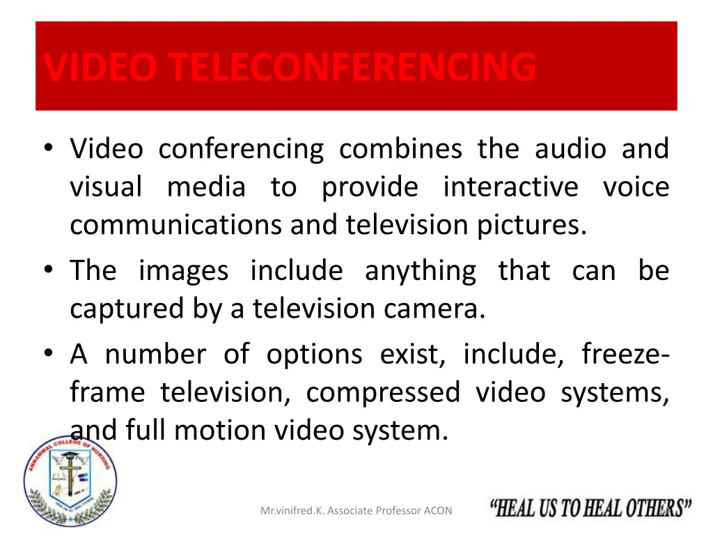 video teleconferencing