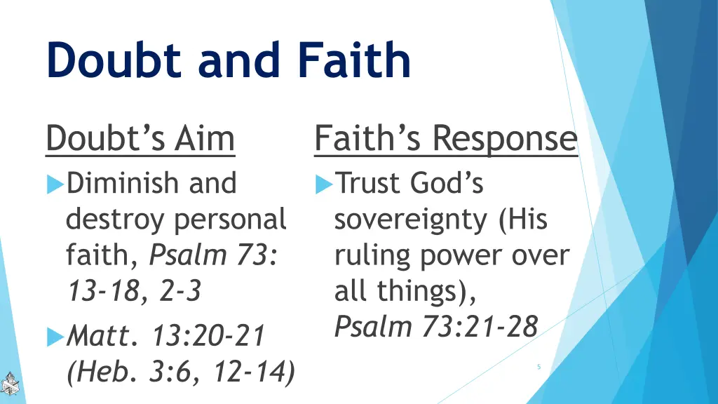 doubt and faith