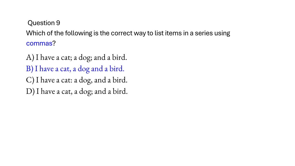 question 9 which of the following is the correct 1