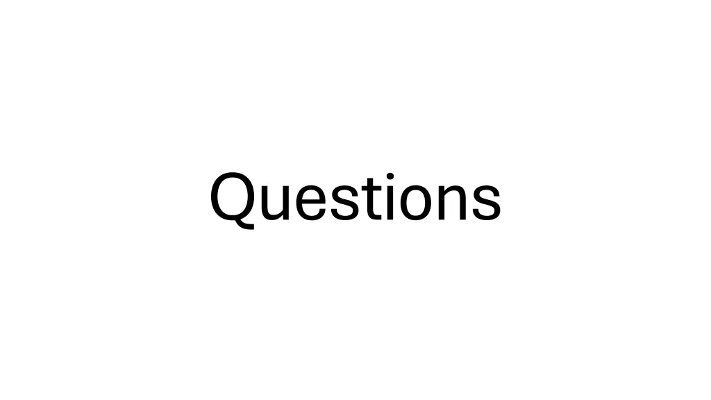 questions