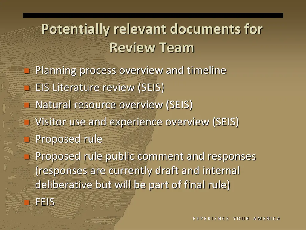 potentially relevant documents for review team