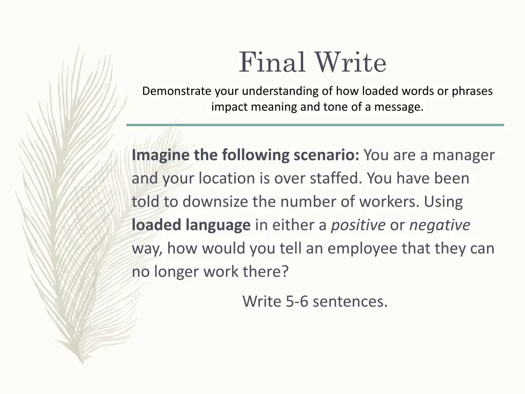 final write