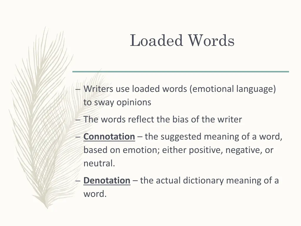 loaded words 2