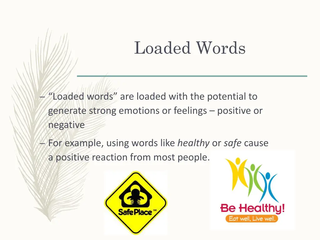 loaded words