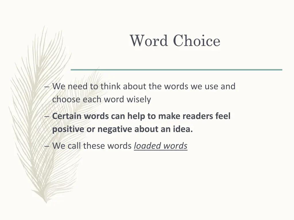 word choice