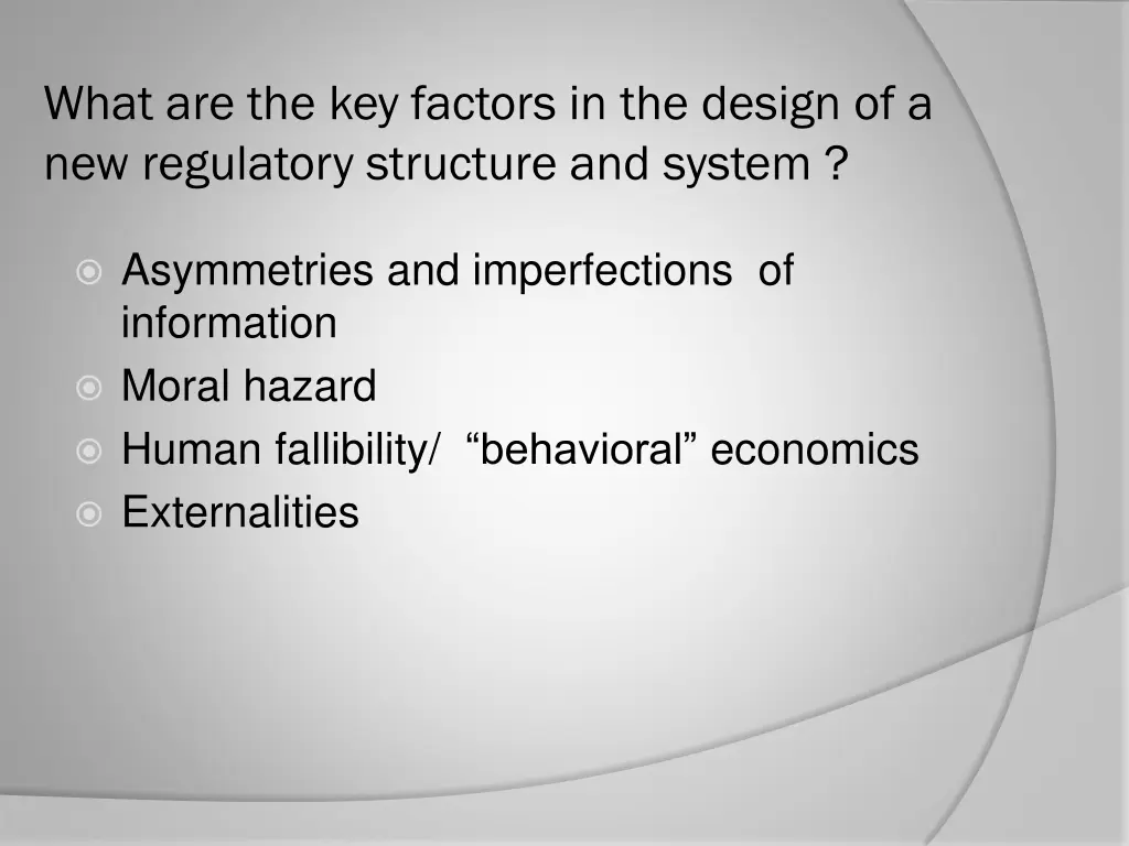 what are the key factors in the design