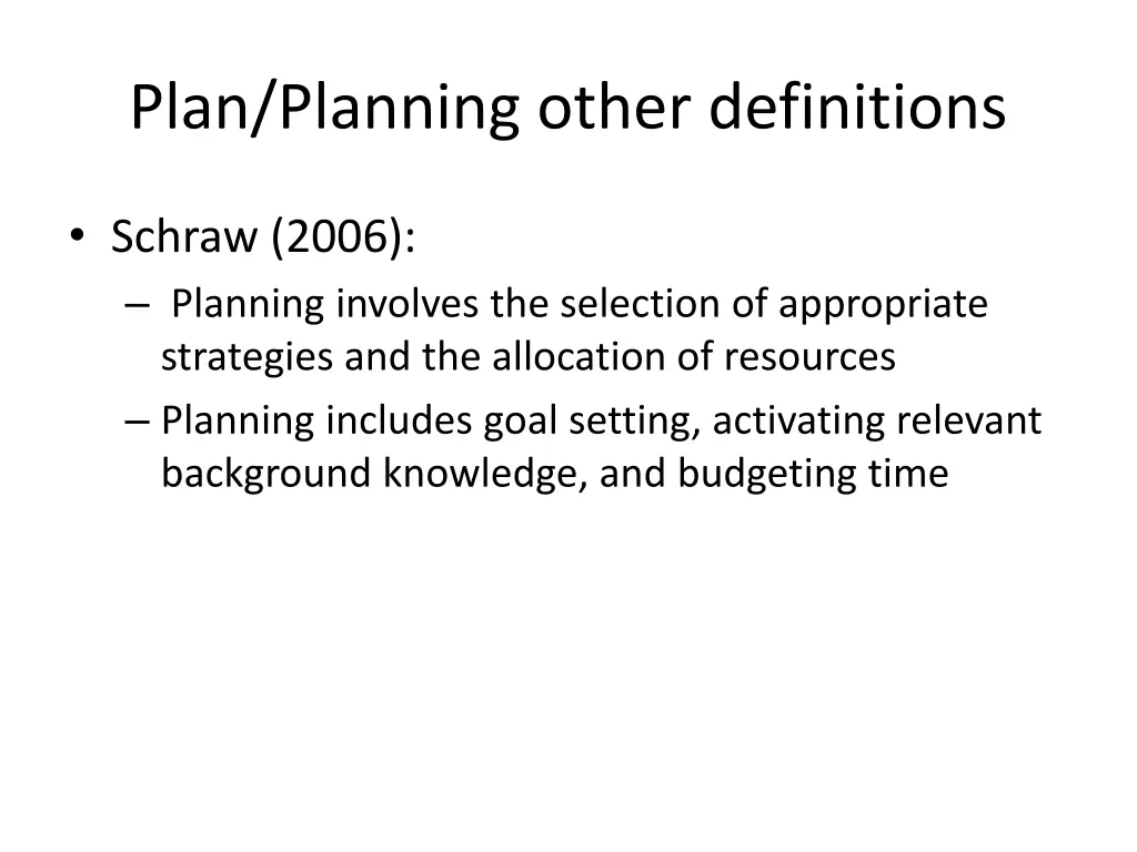 plan planning other definitions 2