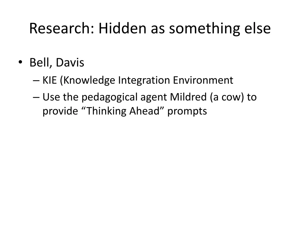 research hidden as something else 1