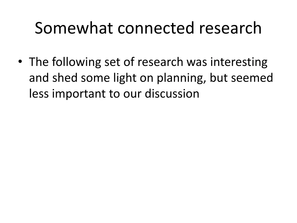 somewhat connected research