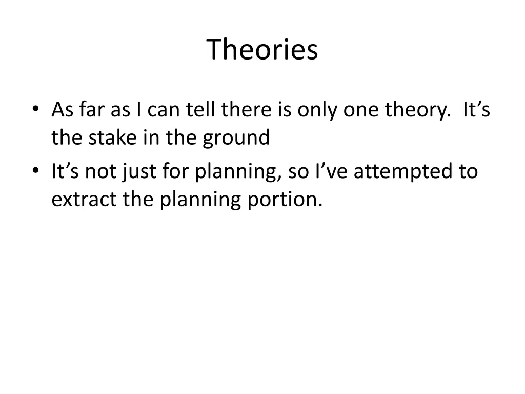 theories