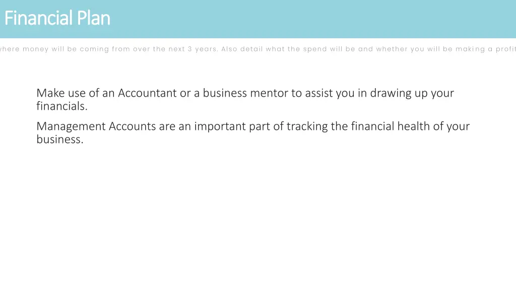 financial plan financial plan