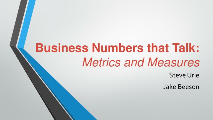 business numbers that talk metrics and measures
