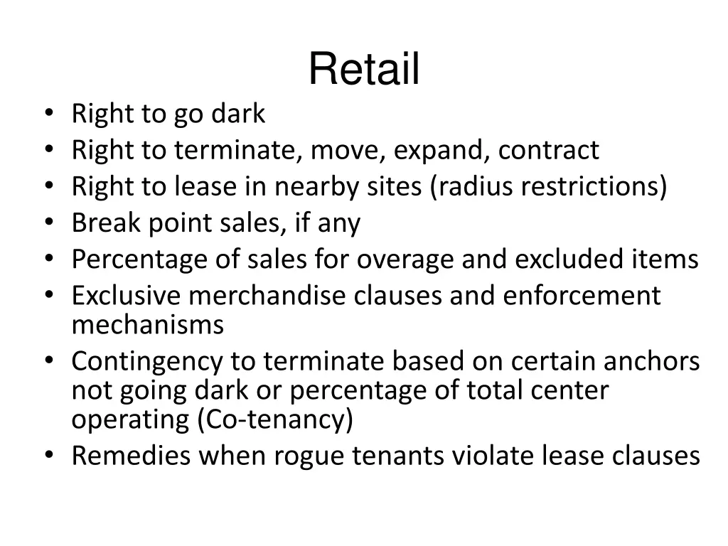 retail