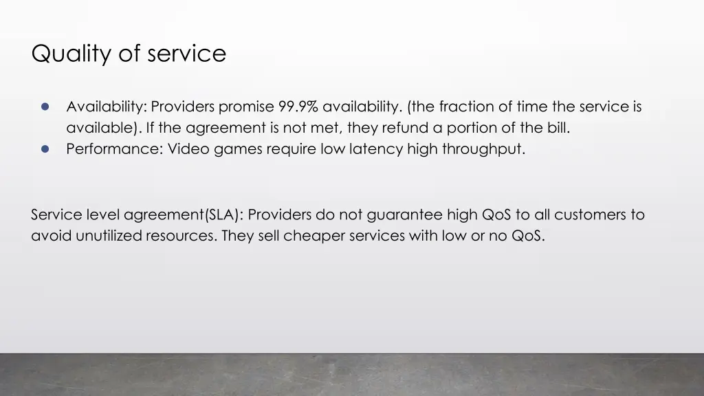 quality of service