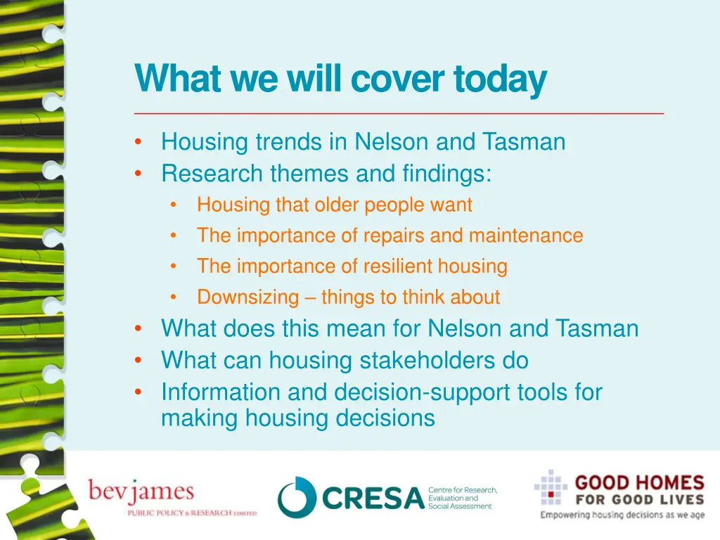 what we will cover today