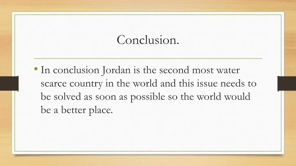 conclusion