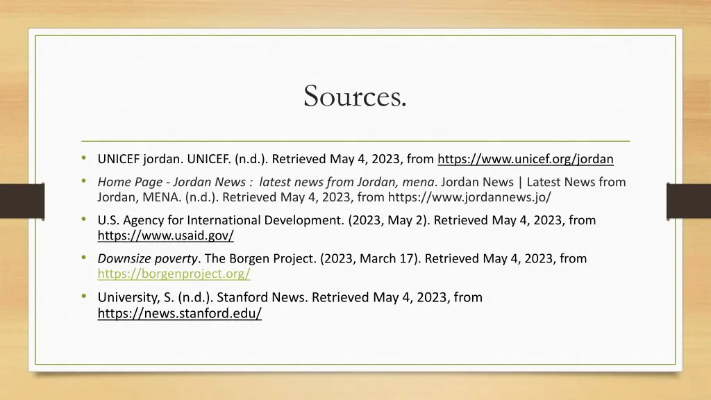sources