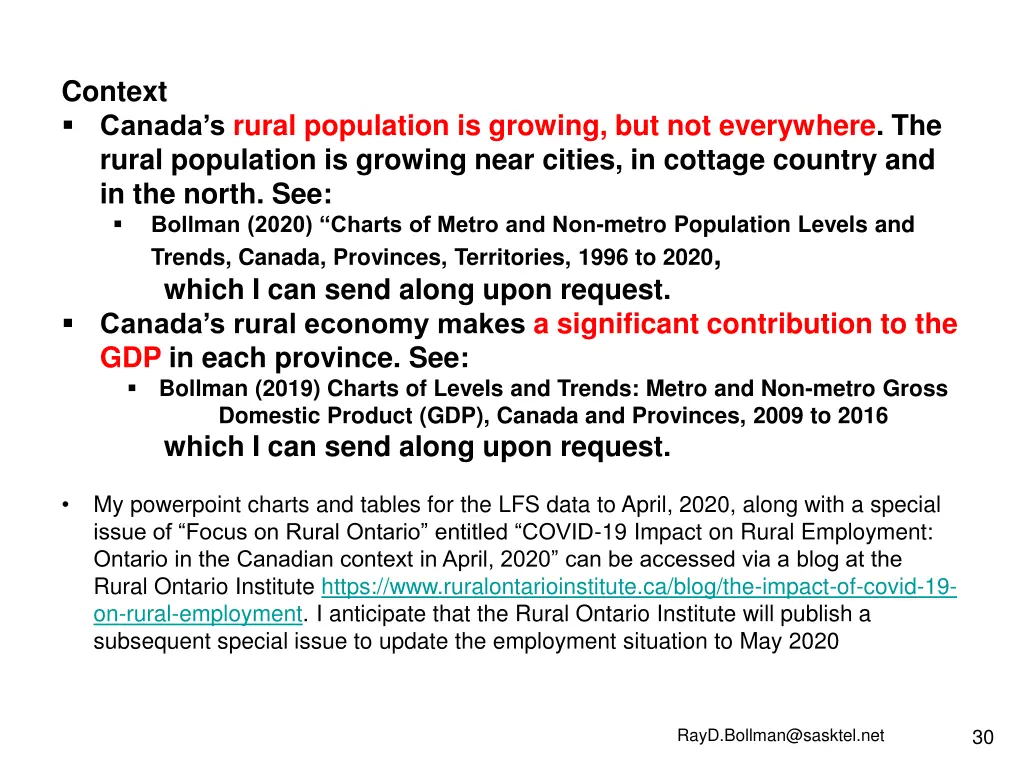 context canada s rural population is growing