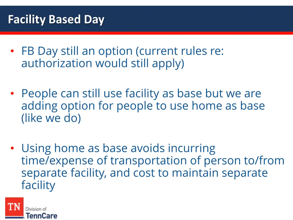 facility based day 1