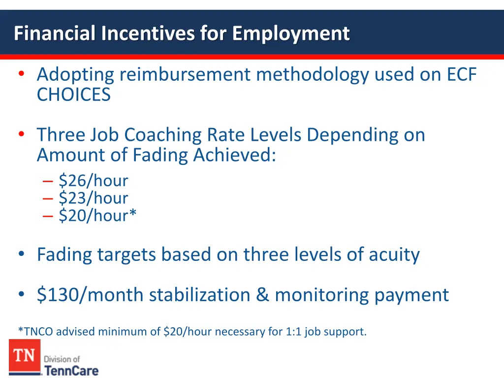financial incentives for employment 1