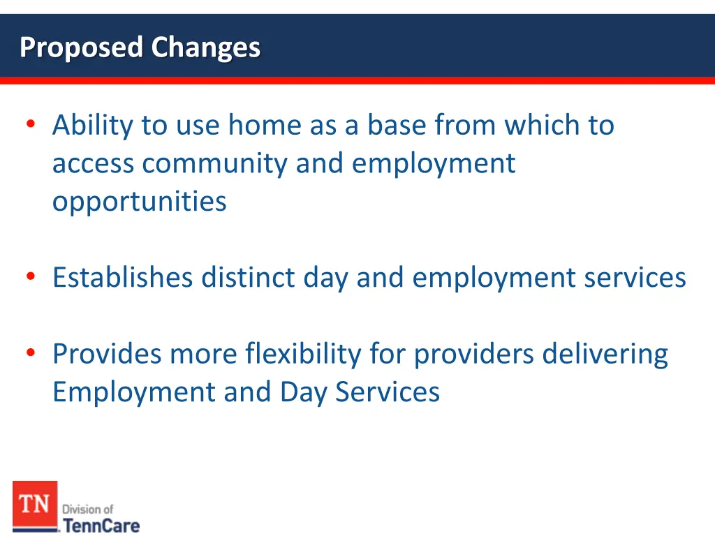 proposed changes 1