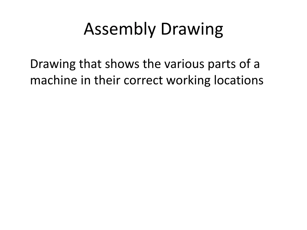 assembly drawing