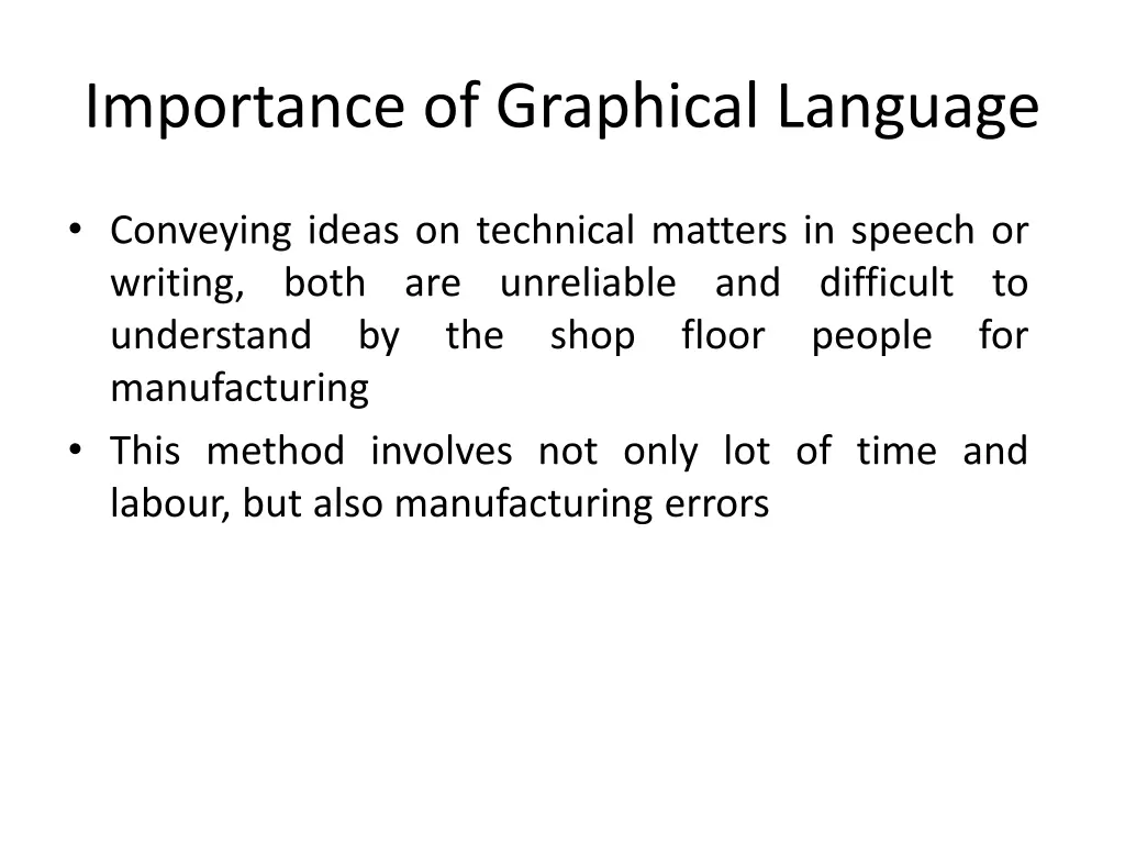 importance of graphical language