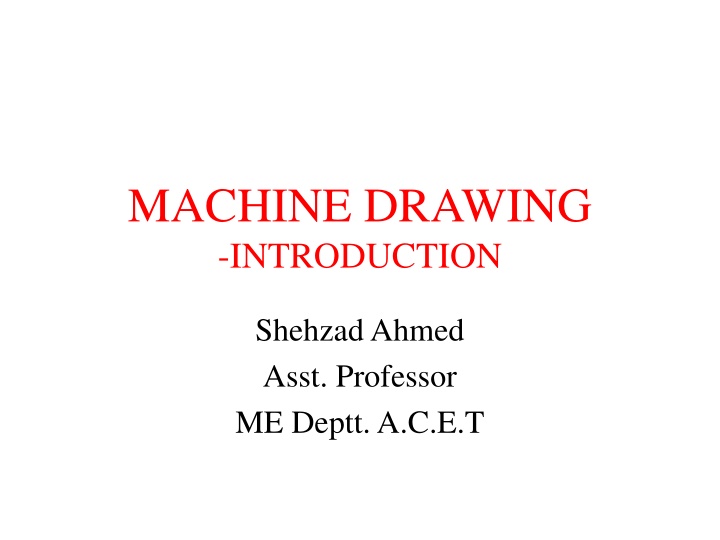 machine drawing introduction