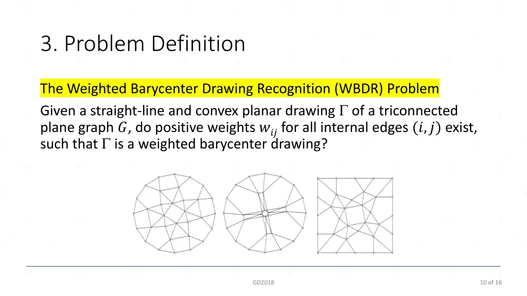 3 problem definition