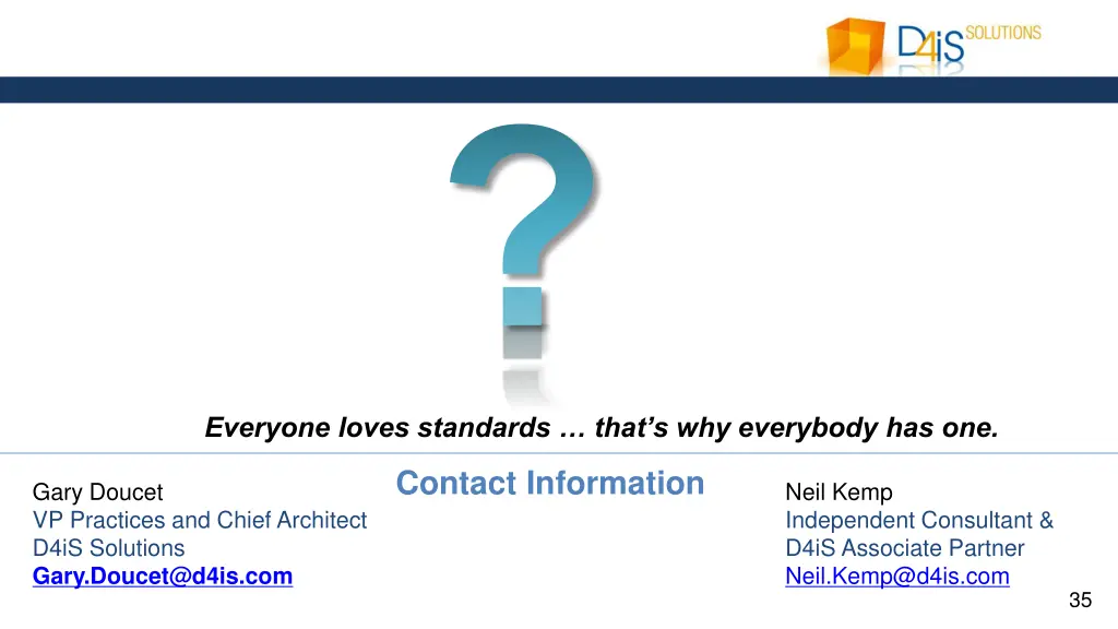 everyone loves standards that s why everybody