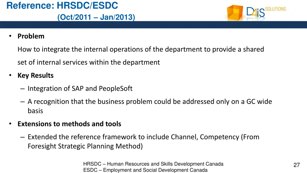 reference hrsdc esdc oct 2011 jan 2013