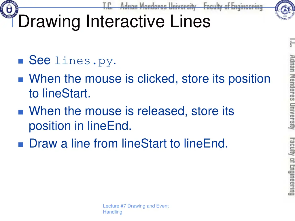 drawing interactive lines