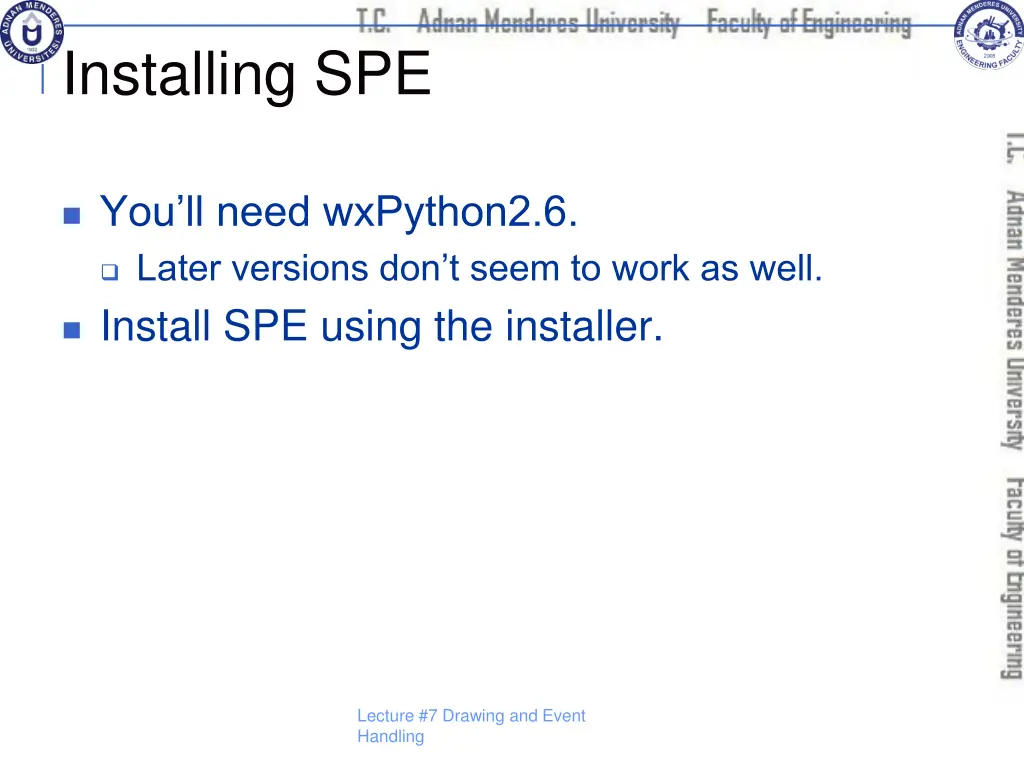 installing spe