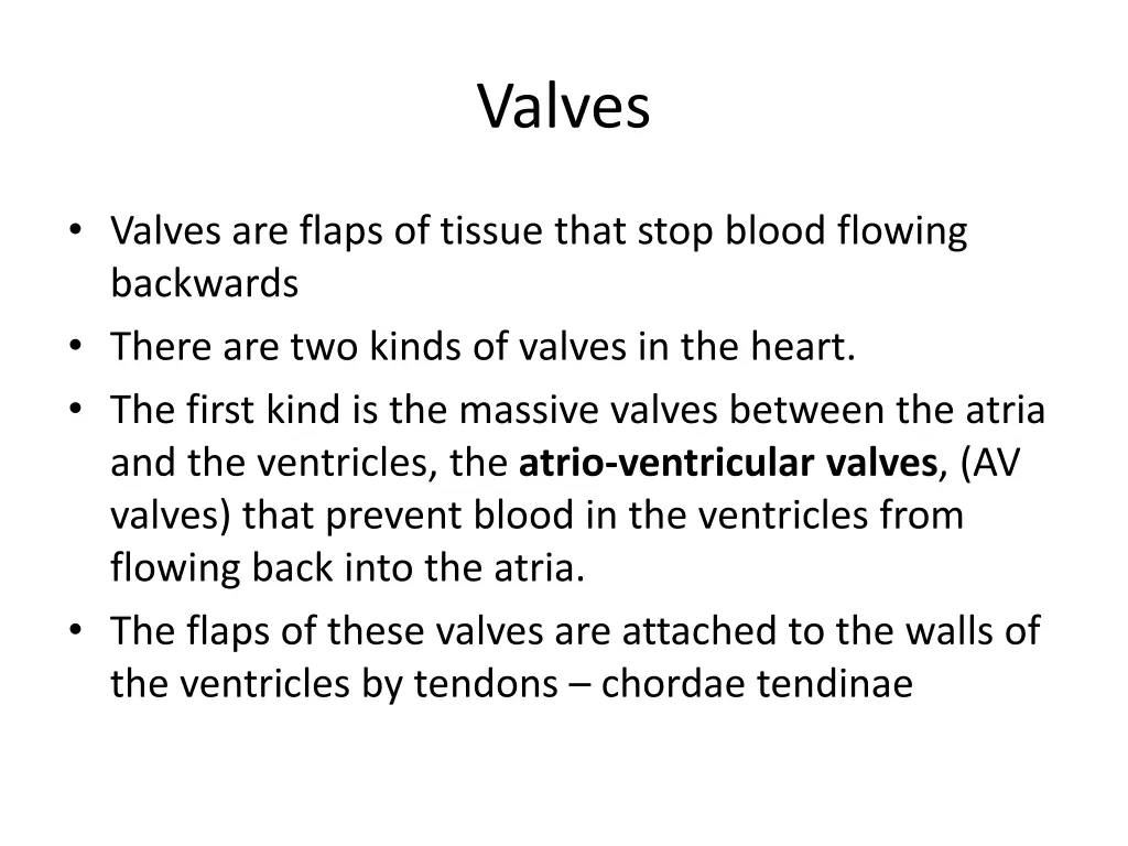 valves