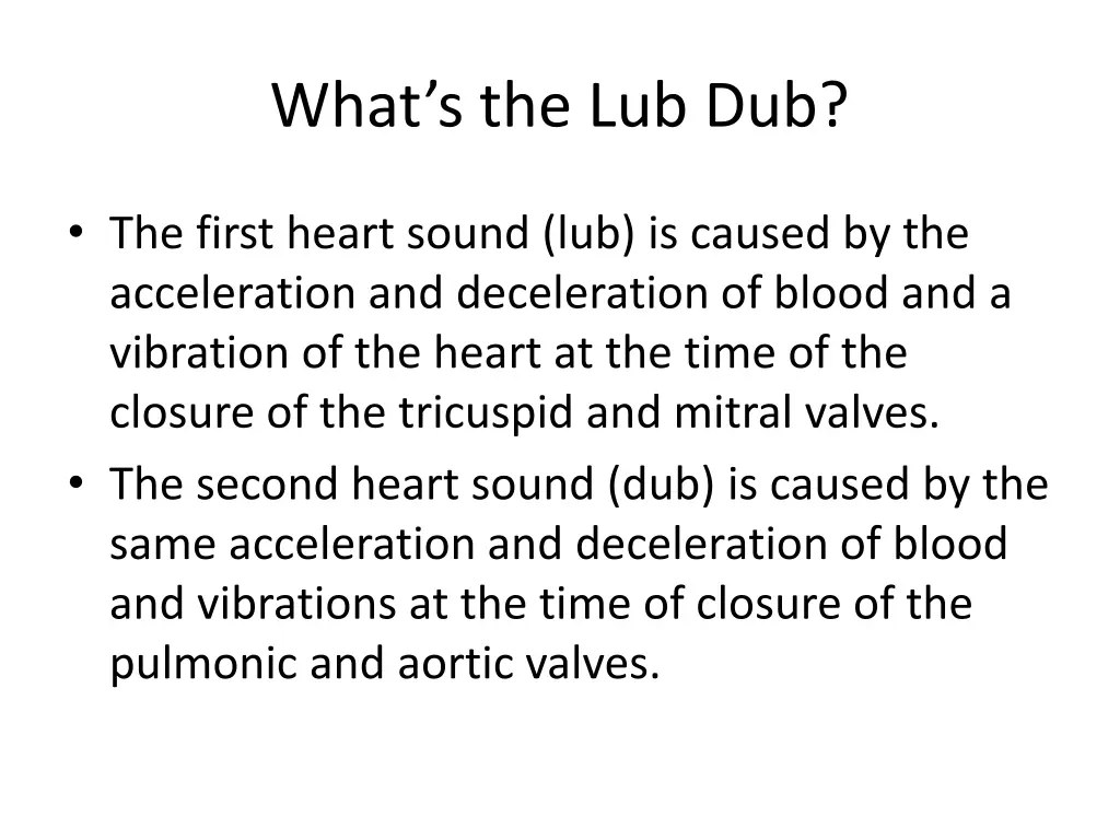 what s the lub dub
