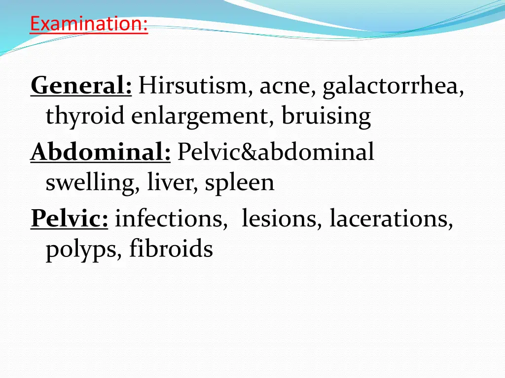 examination