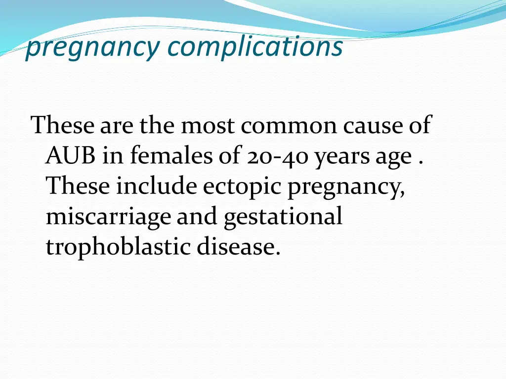 pregnancy complications