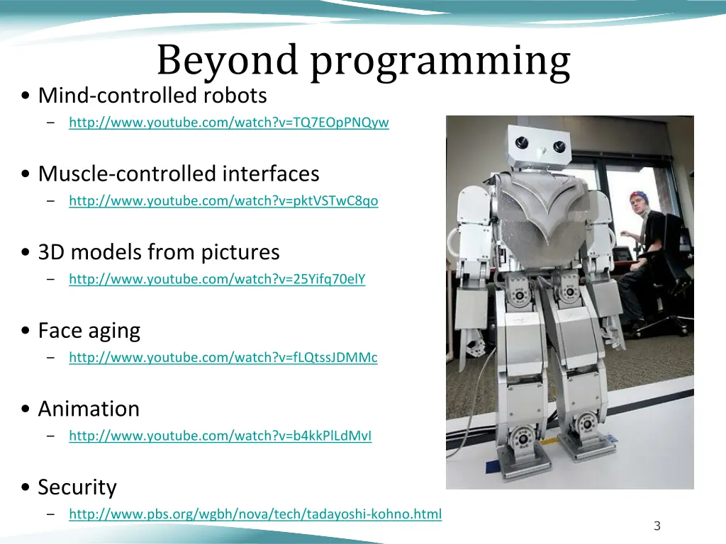 beyond programming mind controlled robots http