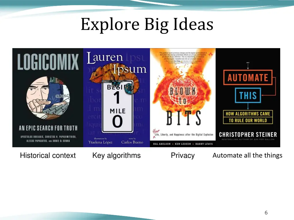 explore big ideas