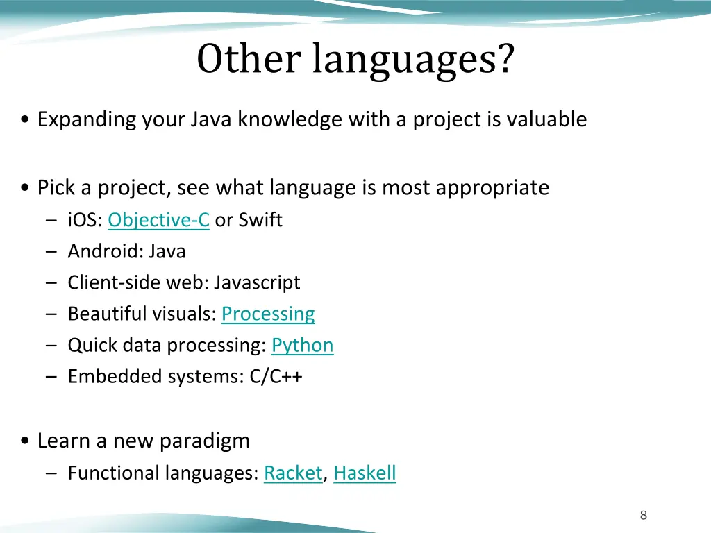 other languages