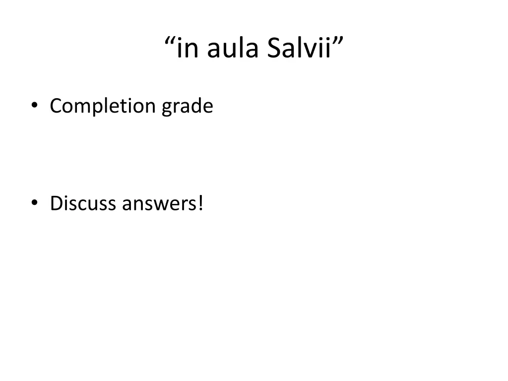 in aula salvii