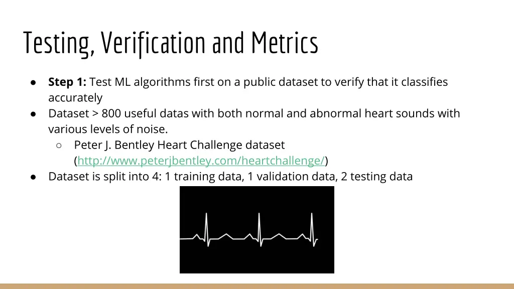 testing verification and metrics