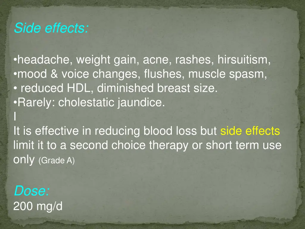 side effects