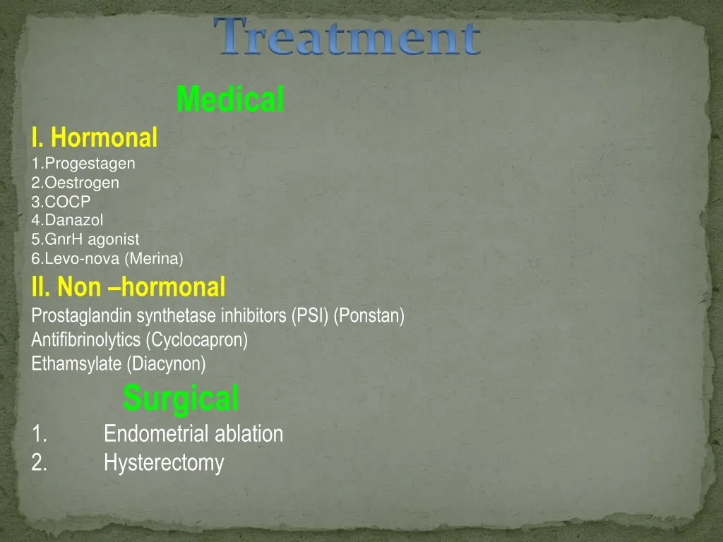 treatment