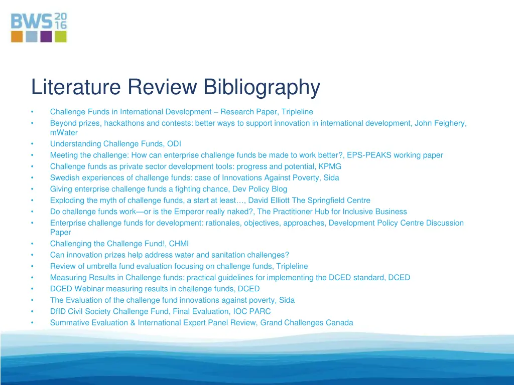 literature review bibliography