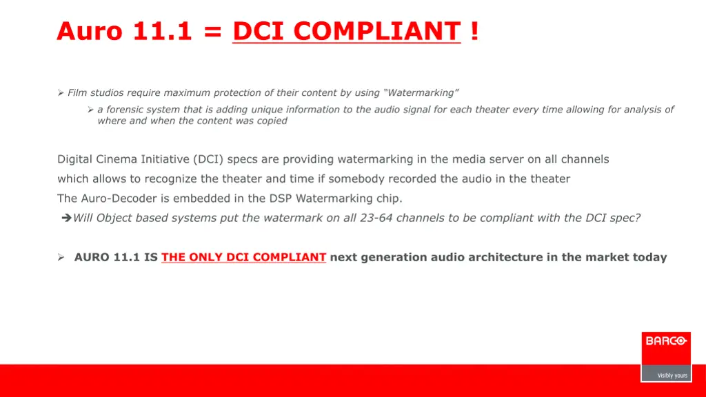 auro 11 1 dci compliant