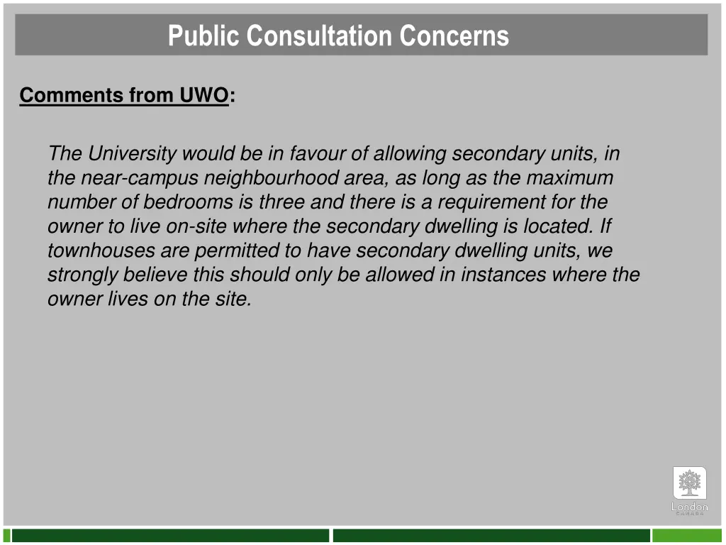 public consultation concerns