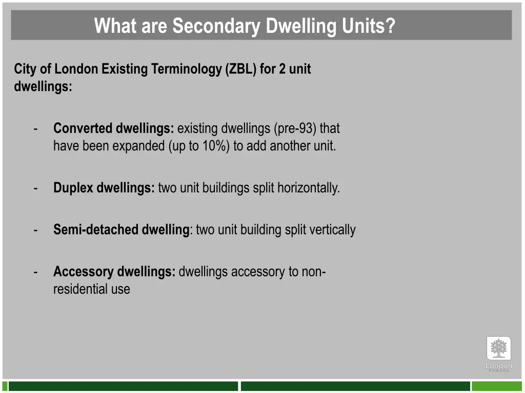what are secondary dwelling units