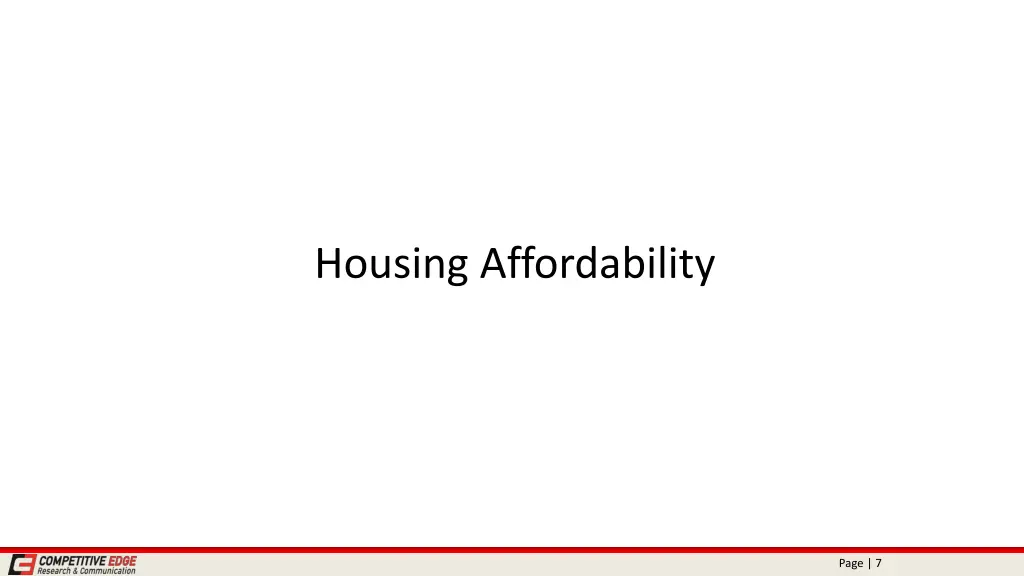 housing affordability