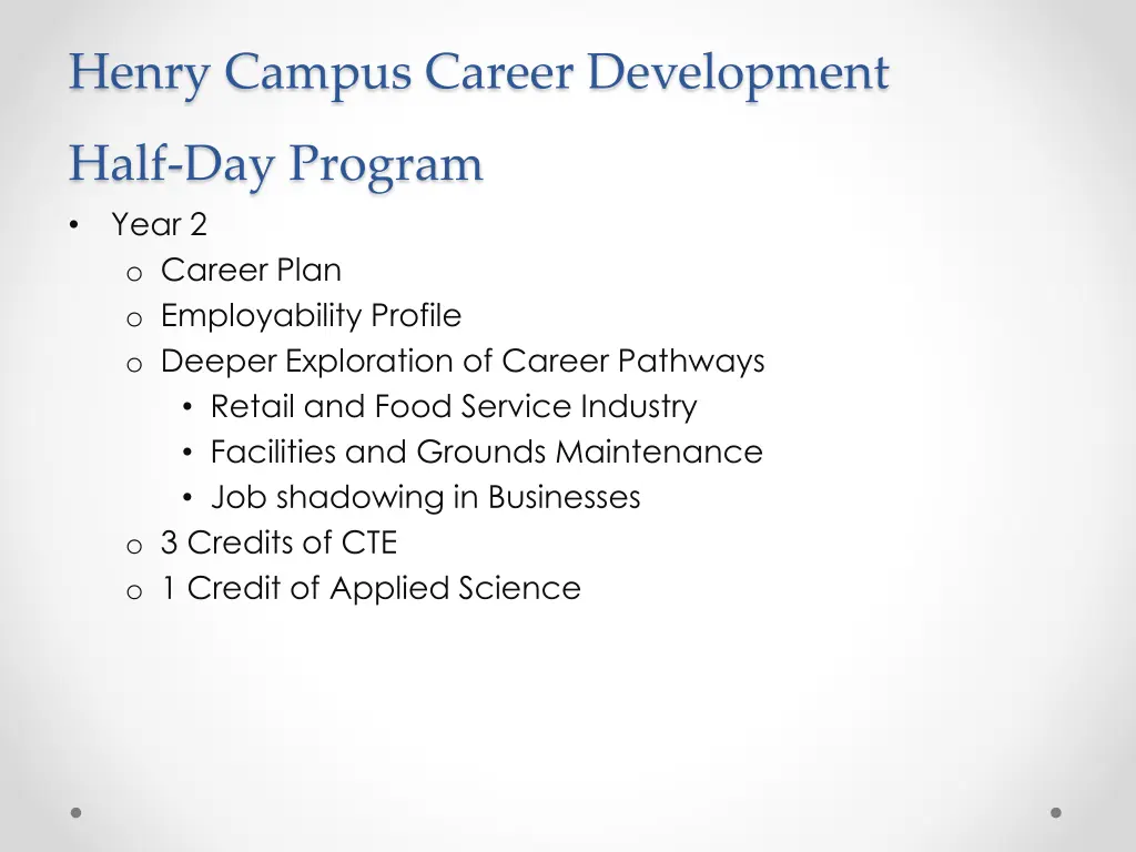 henry campus career development 1